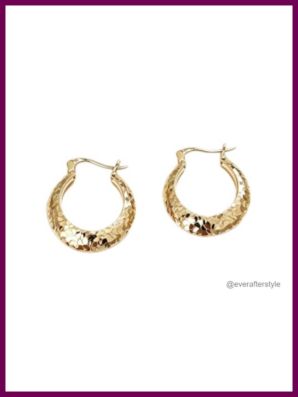 Small Hoop Earrings for Women Glitter Hoops Gold Plated with 925 Sterling